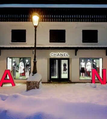 La maison Chanel ouvre sa boutique saisonnière à Courchevel