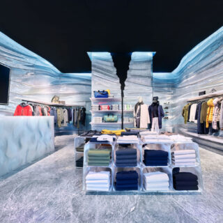 Ecoalf new store recycle 3,3 tonnes de plastiques en 3D printed à Madrid