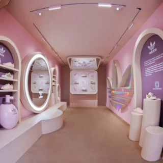 Desing intérieur du magasin éphémère Adidas en collaboration avec Harmay à Shanghai
