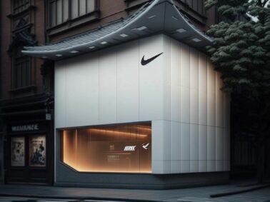 L'intelligence artificielle vient en soutien du design des retail concept store comme ici, à Kyoto, pour le leader du sport Nike.