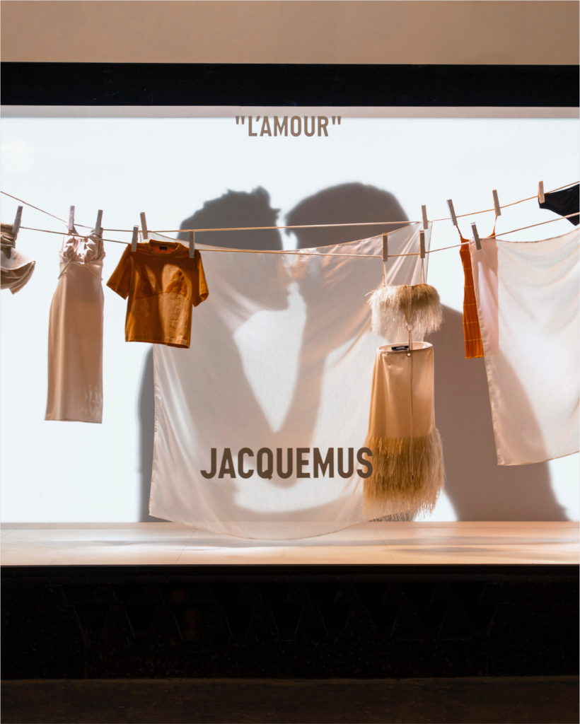 Jacquemus invité aux galeries lafayette pour enchanter les passants