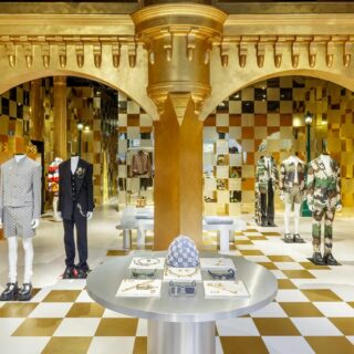 La maison de luxe du groupe LVMH, Louis Vuitton présente à New-York sa nouvelle collection LVers