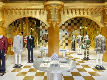 La maison de luxe du groupe LVMH, Louis Vuitton présente à New-York sa nouvelle collection LVers