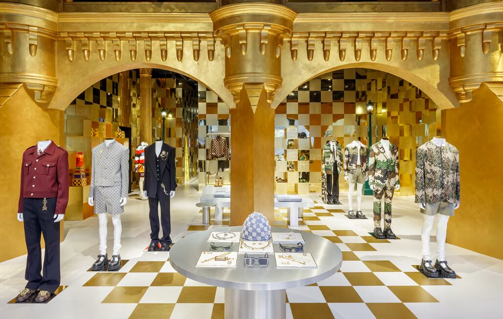 La maison de luxe du groupe LVMH, Louis Vuitton présente à New-York sa nouvelle collection LVers